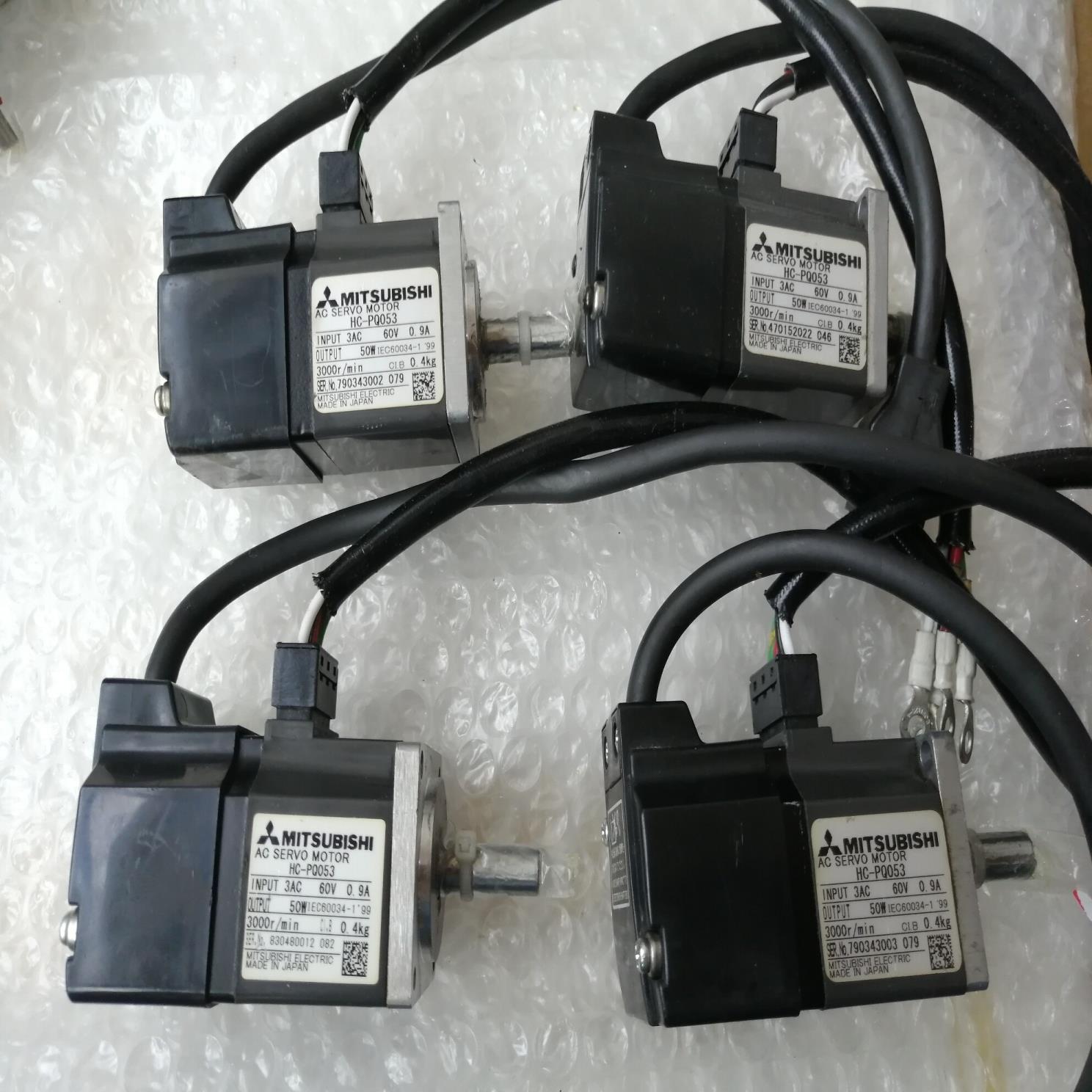 伺服电机HC-PQ053，有19个，50W，成色如图，实