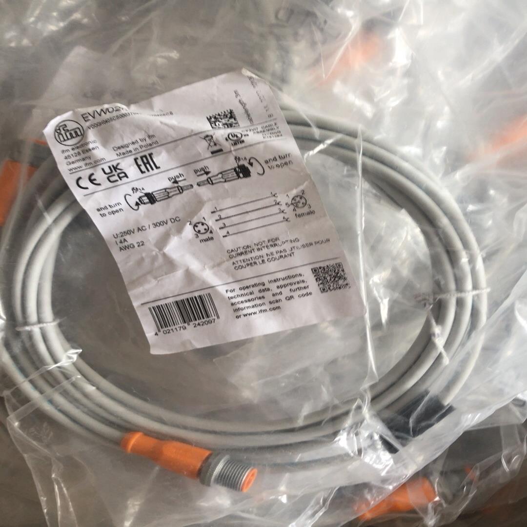 全新原装正品易福门传感器连接线EVW026