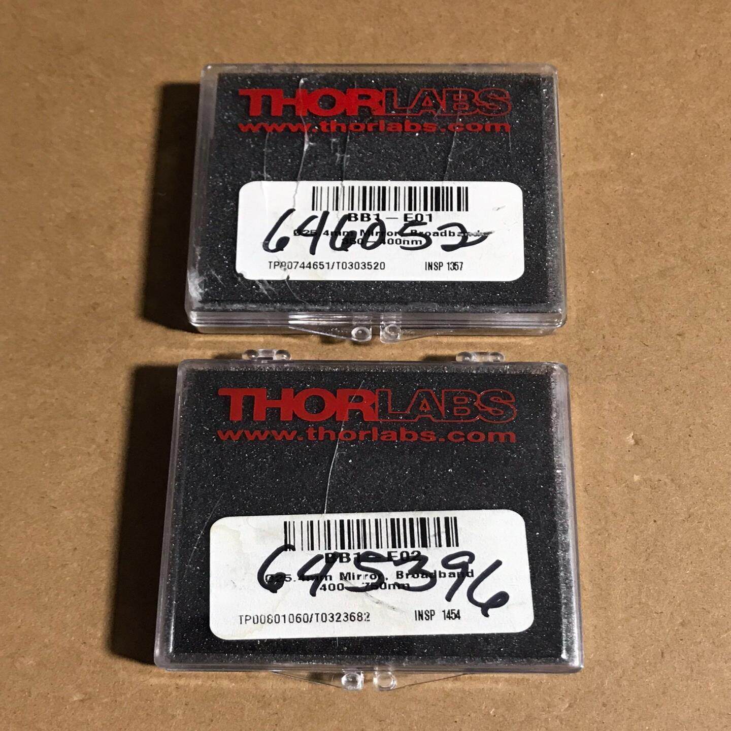 THORLABS索雷博平面反射镜BB1-E01、BB1-E0
