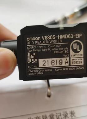OmRon条形码读码器V680S-HMD63-ETN型，