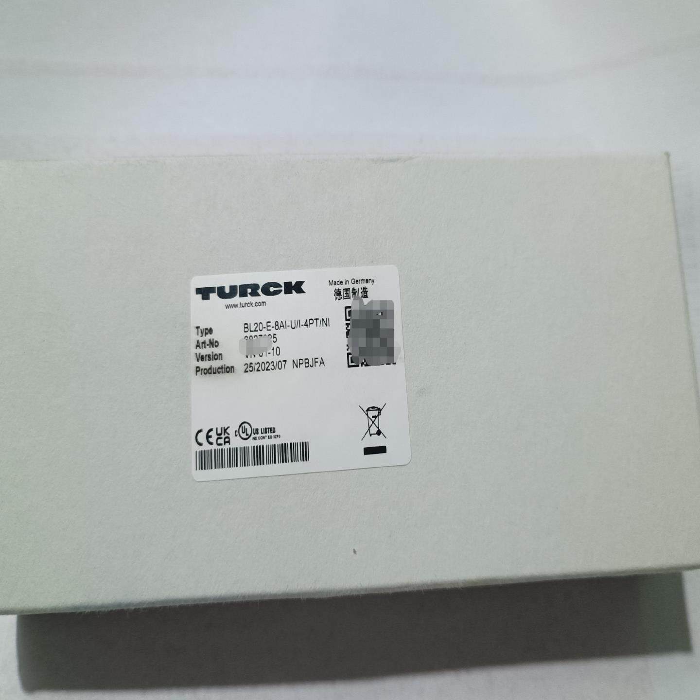 全新的图尔克模块BL20-E-8AI-U/I-4PT/NI