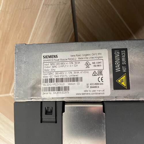 议~西门子变频器PM240-2 6SL3210-1PE22-7U