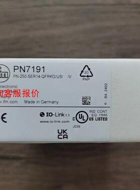 全新原装正品 IFM易福门 PN7191 压力传感器，实物拍