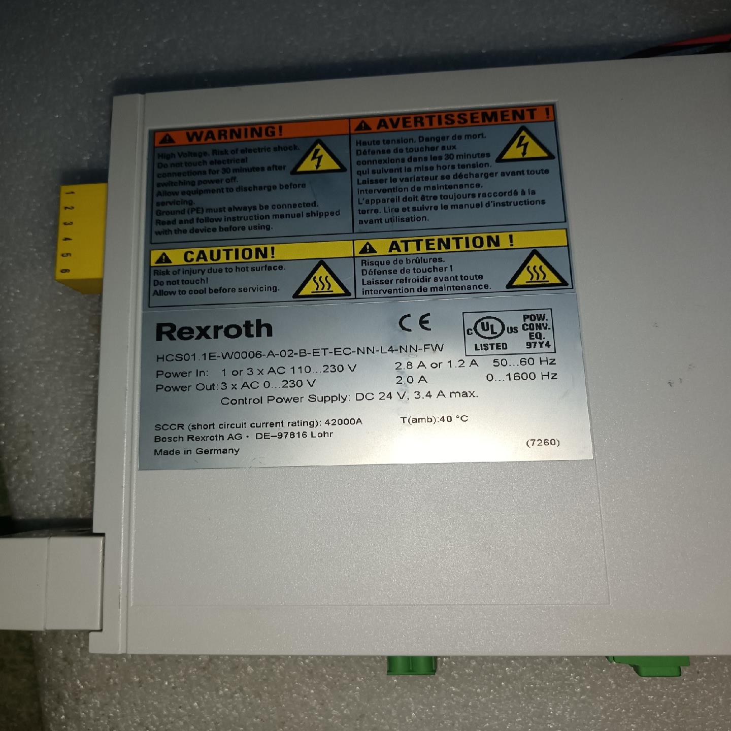 驱动器HCS01 1E-W0006-A-02-B-ET-EC