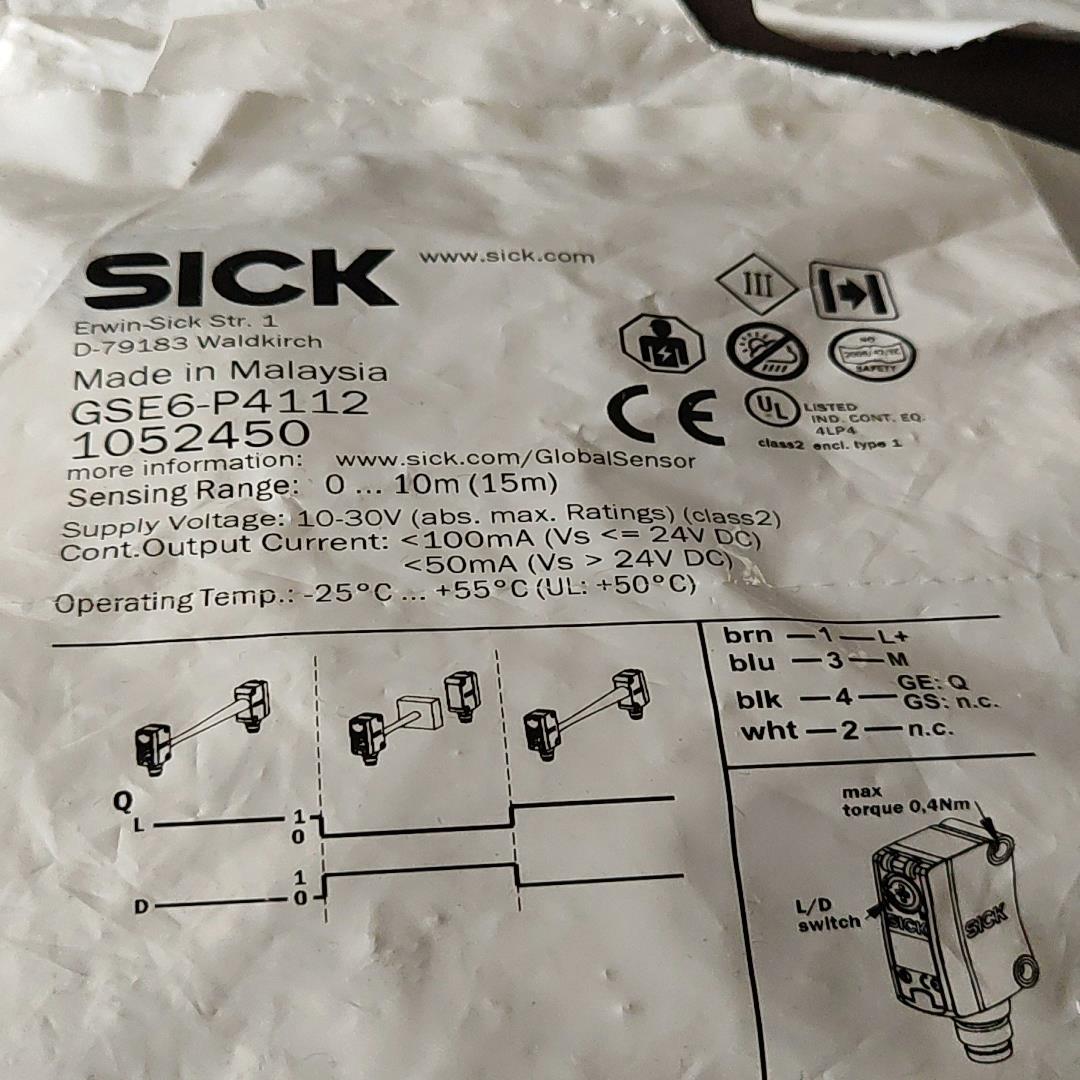西克光电传感器型号GSE6-P4112