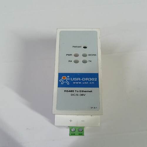 导轨式串口服务器单口RS485转以太网网口通讯模块modbu