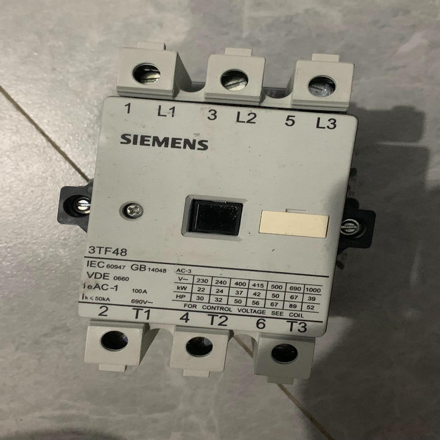 全新西门子交流接触器3TF48  22-0XM0,全新无包装
