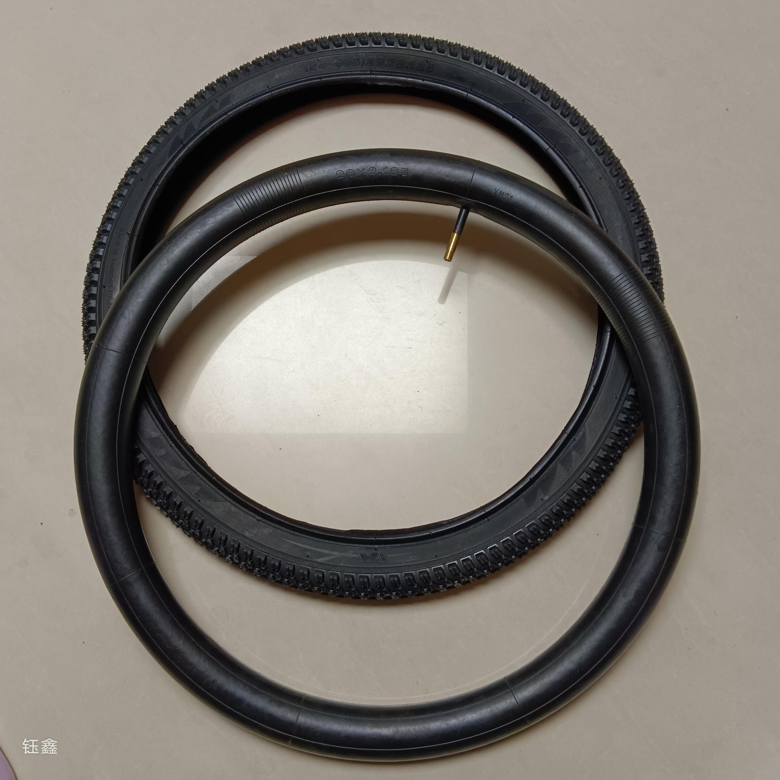 20寸儿童自行车轮胎54/57-406 20X2.125外胎内胎平衡车胎童车配件