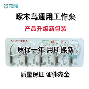 牙科啄木鸟通用洁牙机工作尖机头口腔刀头超声波医用美白震荡尖