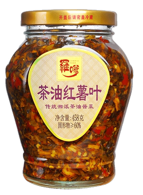 罗嗲茶油红薯叶咸菜酱菜坛子菜