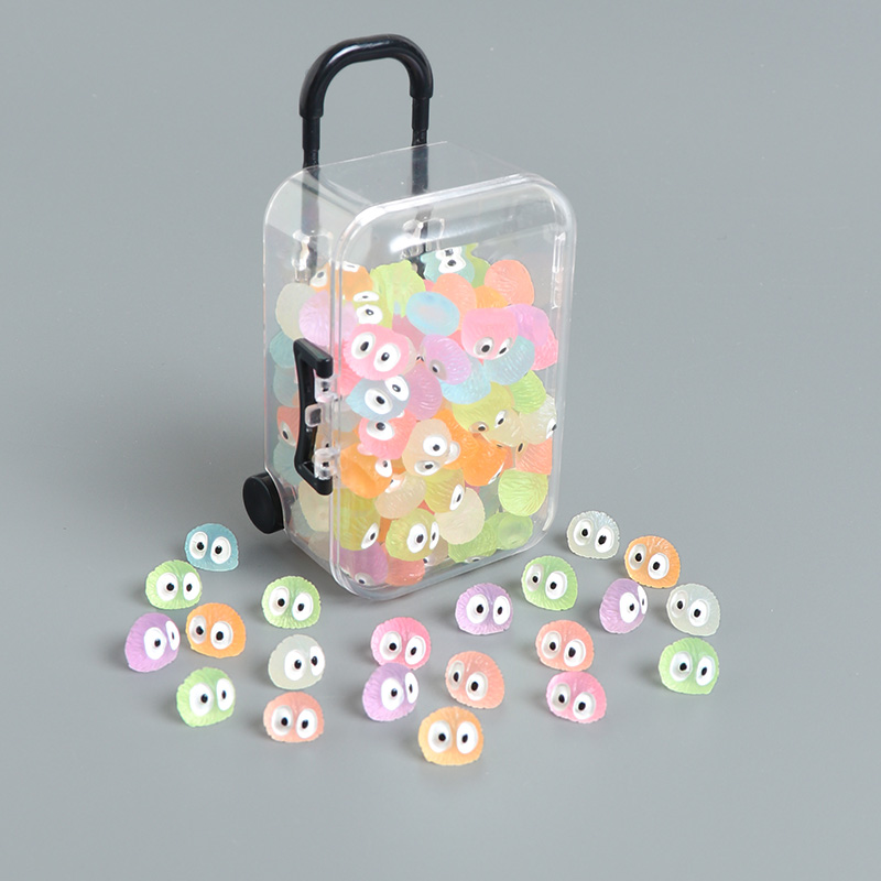 可爱小精灵黑炭煤球夜光迷你桌面