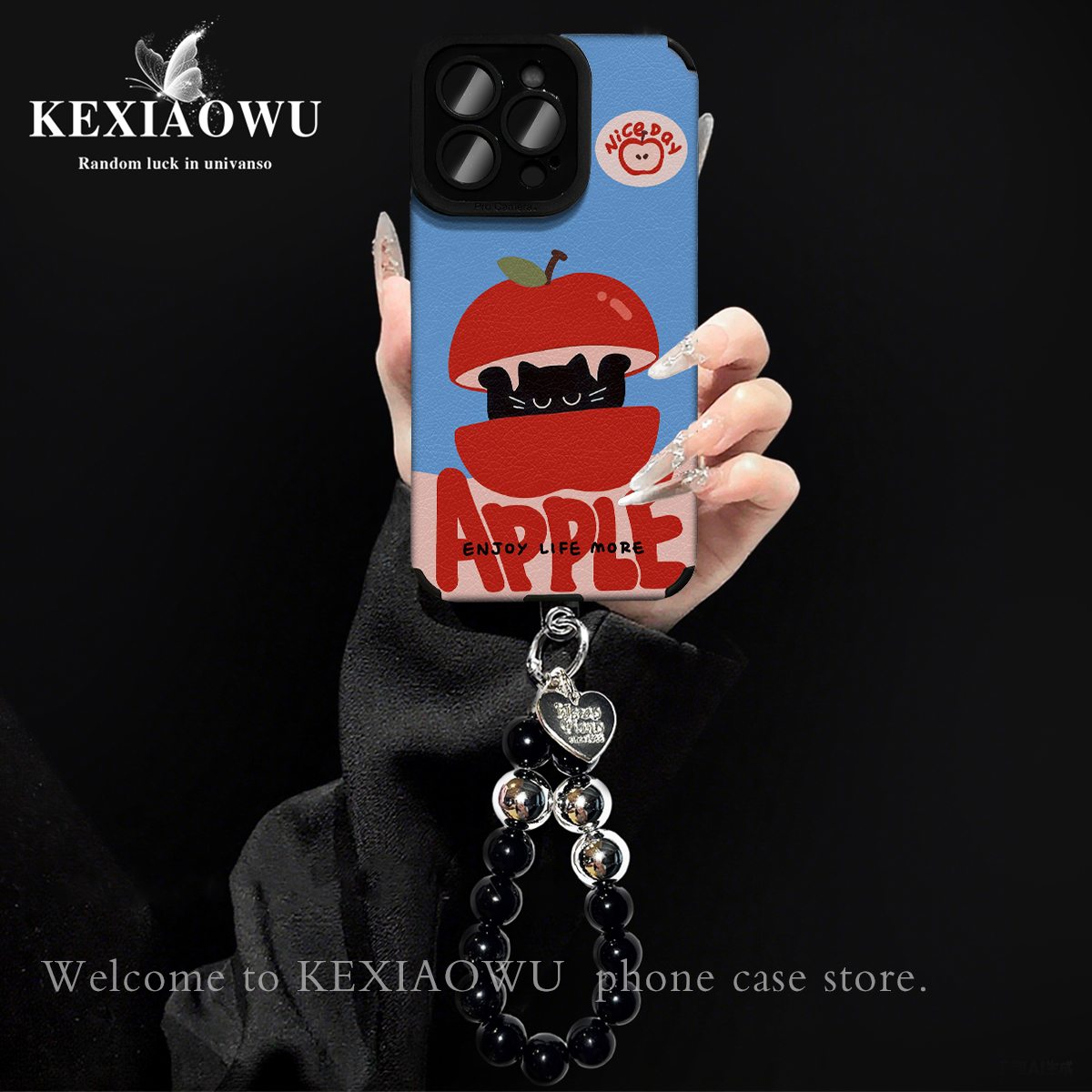 适用苹果14pro手机壳小猫