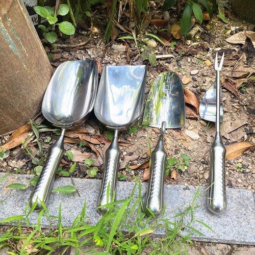 园艺工具不锈钢小铲子花铲铁锹铁铲户外养花种花盆栽土铲挖土家用