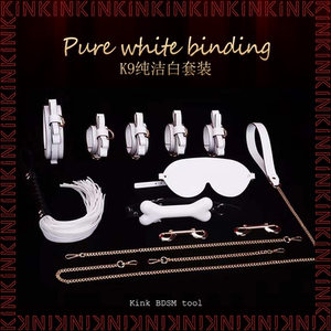 KINK纯洁白束缚套装狗骨头