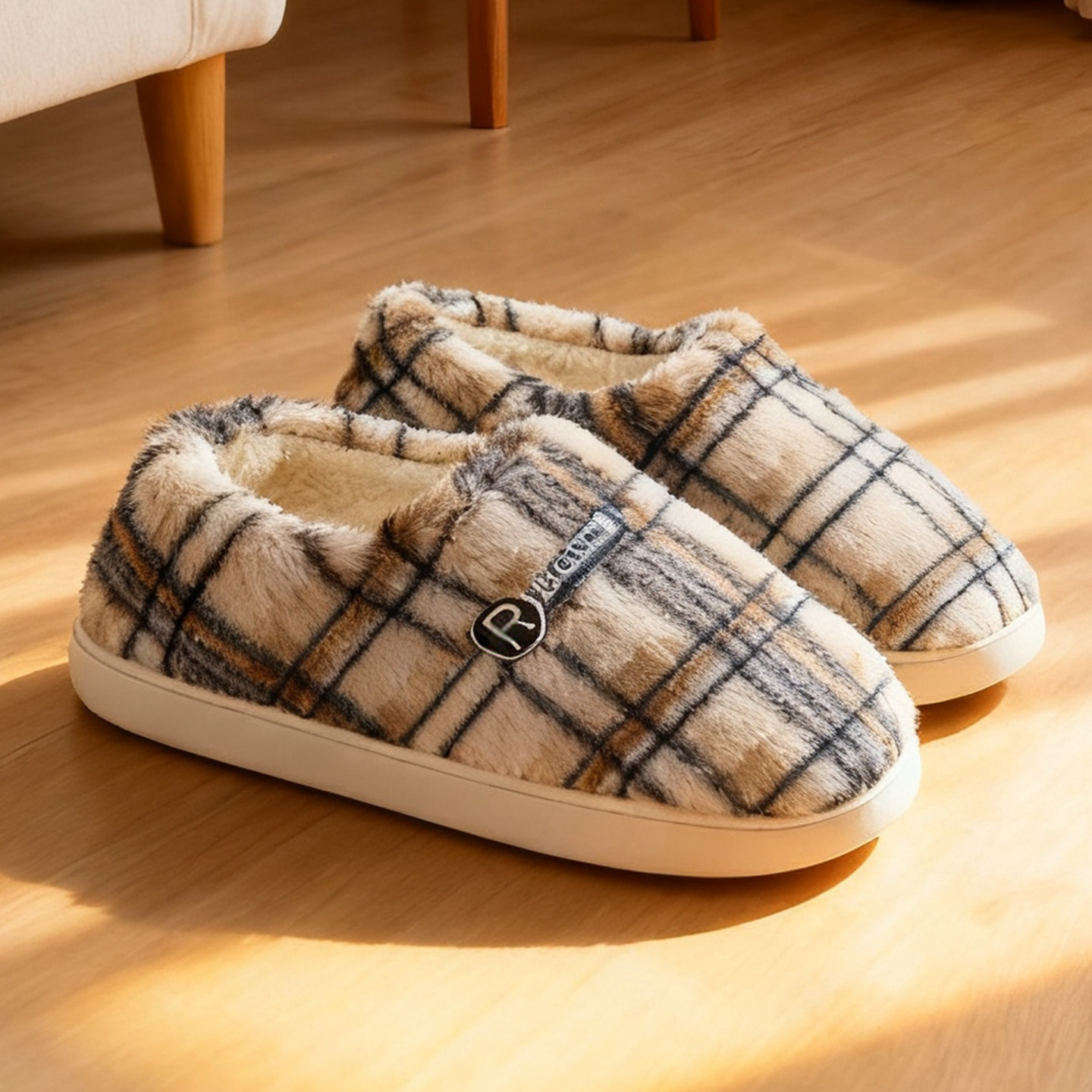 新疆包邮加绒加厚包跟棉拖鞋女士情侣居家用室内静音防滑软底托鞋