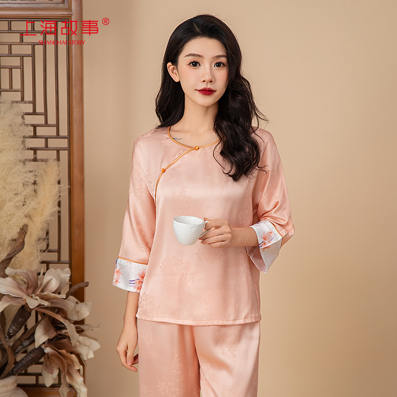 上海故事国风冰丝家居服