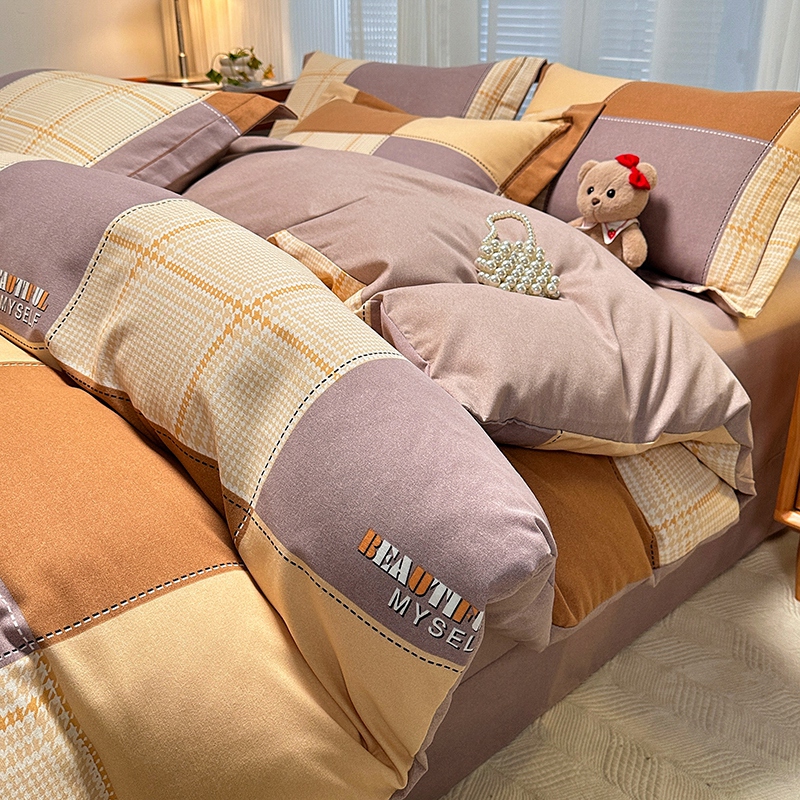 150x200全棉磨毛冬款保暖四件套