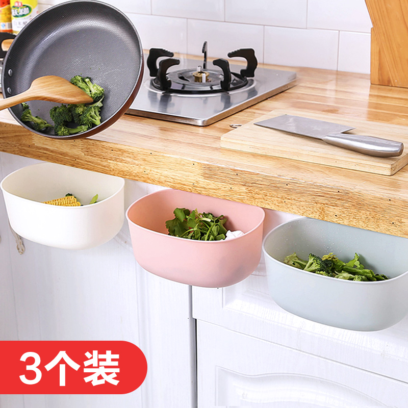 厨房壁挂式垃圾桶卫生间家用柜门