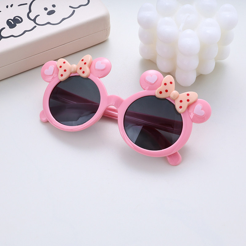 儿童太阳镜女童偏光卡通米妮宝宝墨镜防紫外线可爱小女孩遮阳眼镜