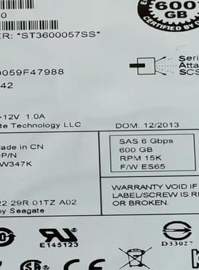 DELL戴尔 0W347K ST3600057SS 600G
