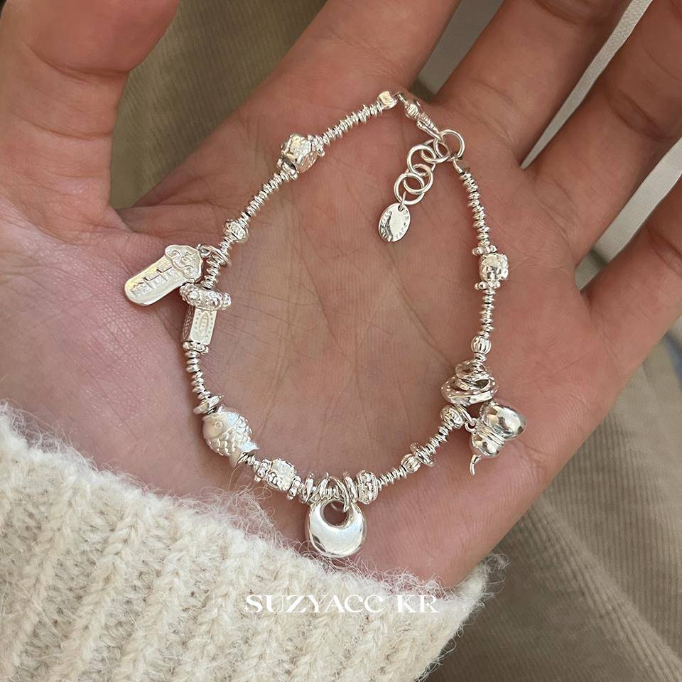suzyacckr百搭纯银葫芦小胖福吊