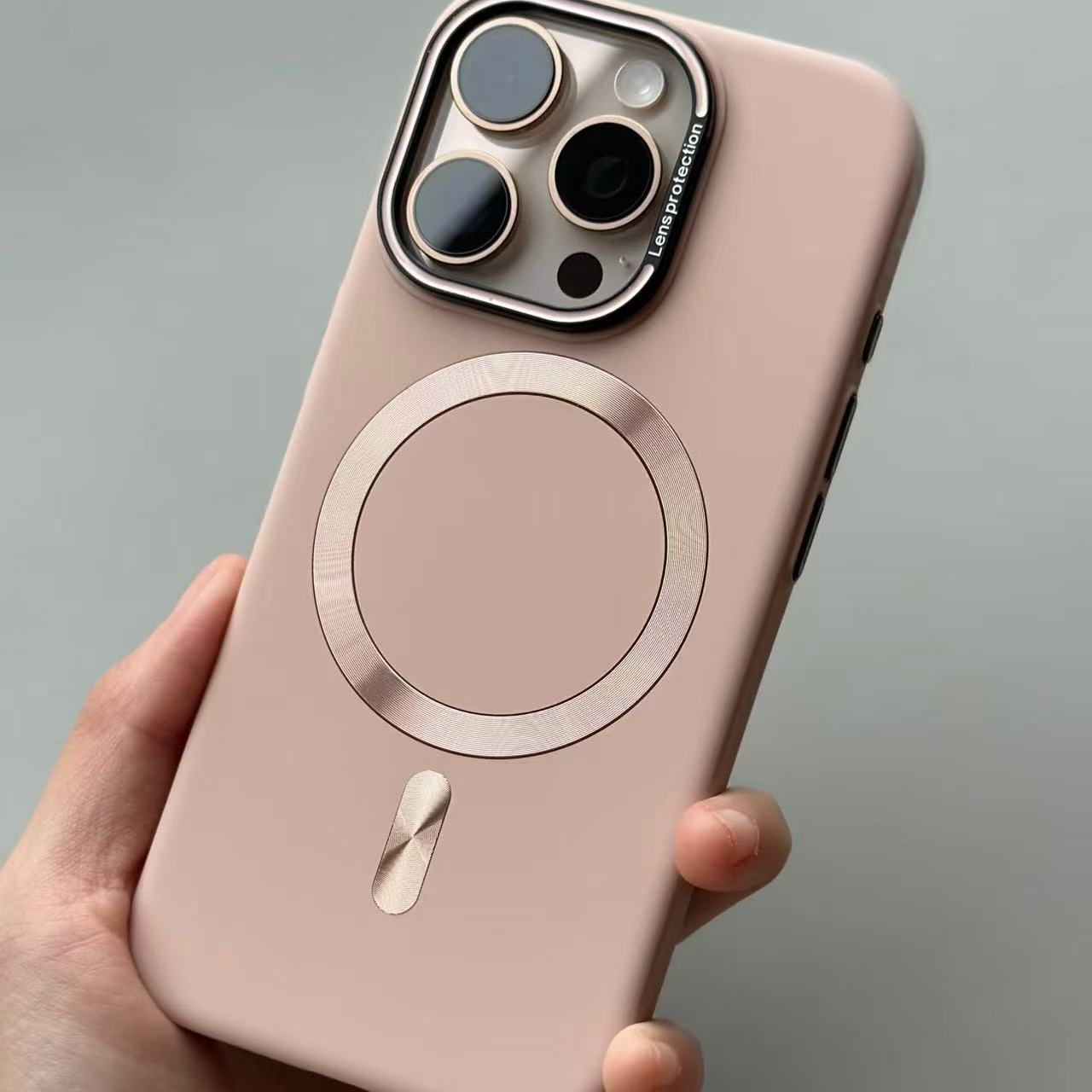 ins高级磁吸钛灰色iPhone15pro苹果14手机壳14ProMax新款12磨砂纯色13pro超薄14plus男女16pm情侣12por防摔套