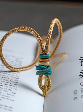 原创全手工编织玉吊坠挂