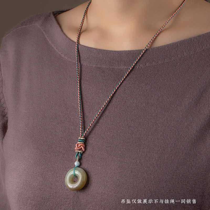 全手工编织翡翠玉绳子吊坠挂绳女高档蜜蜡挂绳项链绳挂件绳高货绳