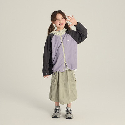 Yumi妈儿童户外冲锋衣男女童
