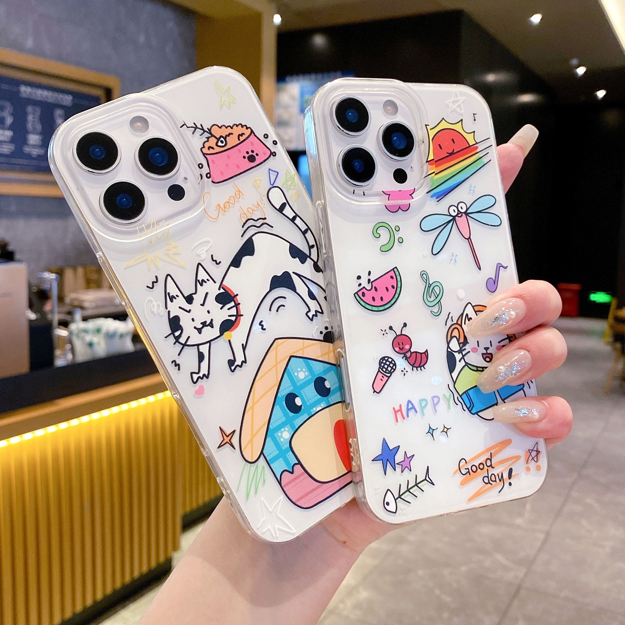 巧哲适用iPhone16promax手机壳15大孔夏日14苹果可爱13萌宠乐园安卓华为荣耀的