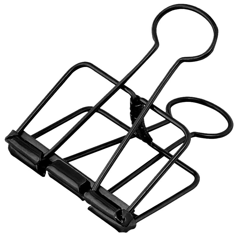 彩色镂空长尾夹小夹子文具金属夹