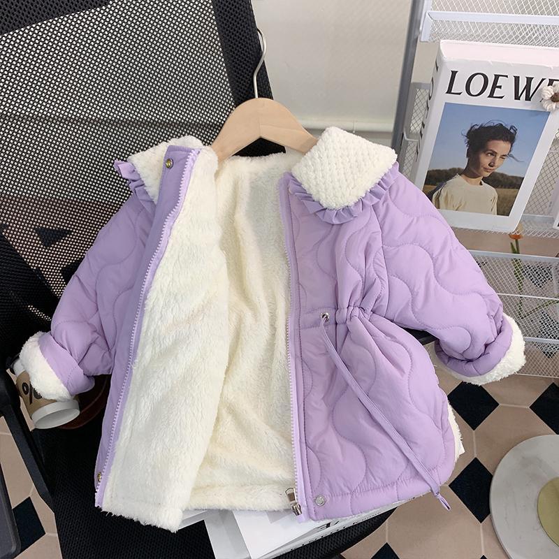女童冬装棉服外套2024新