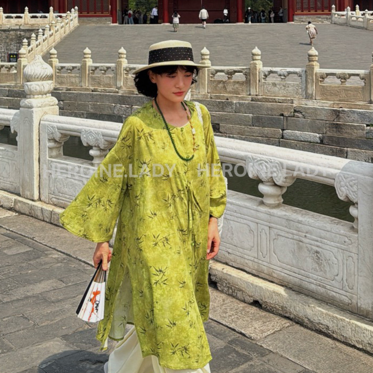 【长风渡】HL棉绸夏季改良版新中式叠穿显瘦宽松小众温柔长衫上衣图片