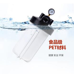 全屋前置净水器配件10寸黑盖透明大胖滤桶透明滤瓶厨房家用过滤器