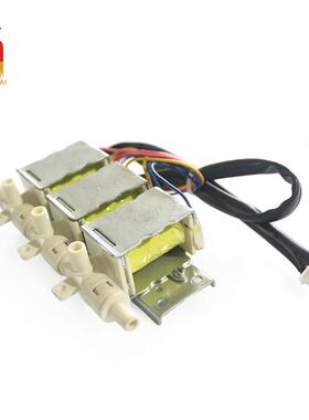 ST040三联阀12V/24V微型电磁阀 汽车按摩椅坐垫气阀 气压系统配件