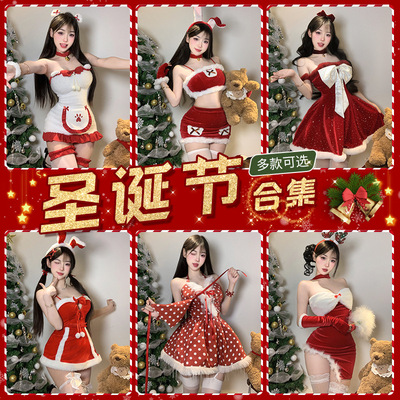 圣诞战袍纯欲风圣诞主题主播衣服