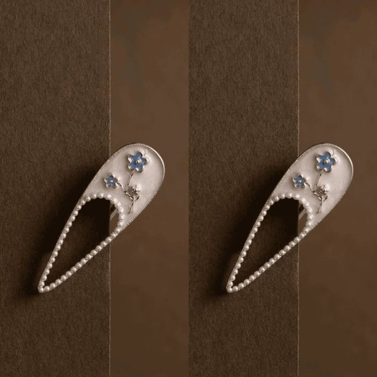 法式少女精致刘海发夹珍珠仙气夹子迷你鸭嘴侧边高级发卡饰品