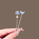 人鱼尾一字夹贝壳边夹刘海碎发卡发夹精致轻奢带钻高级感头饰夹