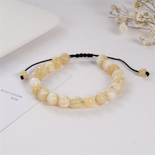 Hand-woven bracelet natural turquoise beads wenge stone