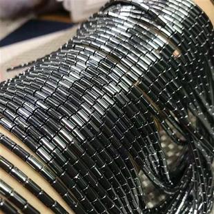Hematite Beads Crystal Tube finished Loose Semi