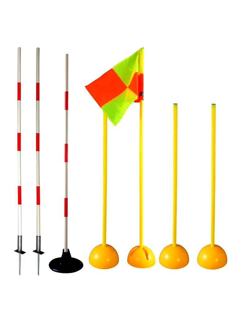 足球标志杆篮球训练障碍物警示杆abs注水扎地足球角旗绕杆跨栏杆