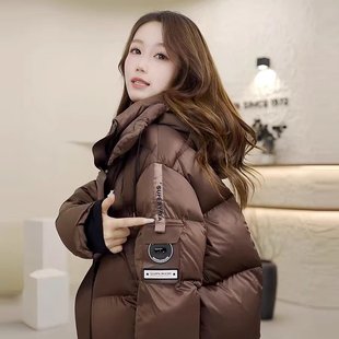 韩版 鞠婧祎同款 泡芙新款 女2025冬季 加厚面包服外套棉服女 棉衣短款