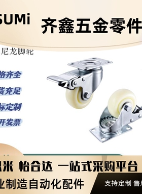 白尼龙脚轮C-CJTK/CJTJ/CJTS CJTN CJTNS-75/100/125-N万向定向