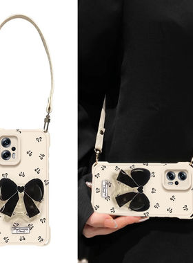 适用红米note11tpro手机壳22041216C四角防摔redmiNote12tpro保护套23054RA19C斜跨挂绳n0te11tpr0+新款女5g