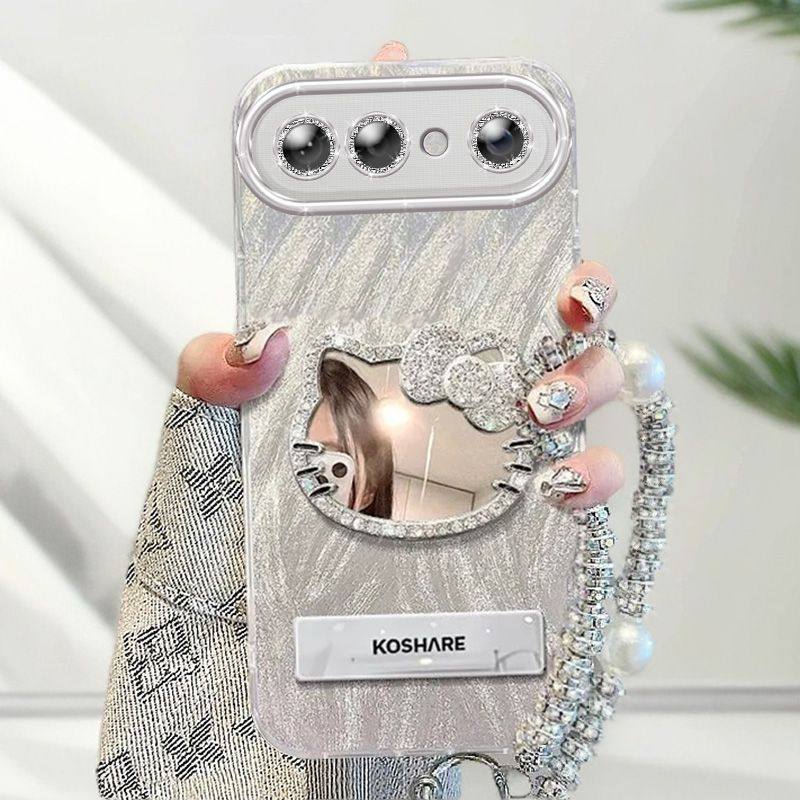 适用vivos50promini手机壳化妆镜子V2527A带镜头膜viv0s50pr0迷你保护套vlvos50promlnl新款KT猫女5G全包防摔,3C数码配件,手机保护套/壳,淘宝优惠券,粉丝福利购,淘宝优惠卷