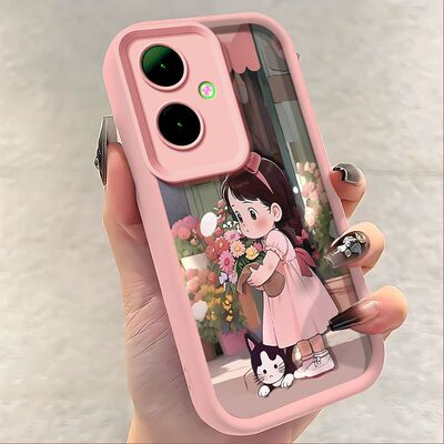 适用vivoY78+手机壳卡通V2271A硅胶软vivo y78m保护套vlvoy78防摔全包V2278A可爱5g新款viv0y78十女个性粉色