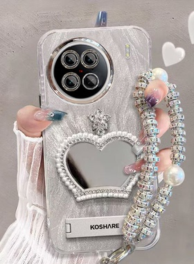 适用vivox90手机壳补妆镜V2241A带镜头膜vivox90pro+保护套V2227A全包边viv0x90pr0防摔V2242A新款5g高级时尚