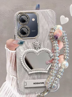 适用vivoy78手机壳补妆镜V2278A带镜头膜vivo y78+保护套V2271A全包边vlvoy78m防摔viv0y78十新款外套5g潮女