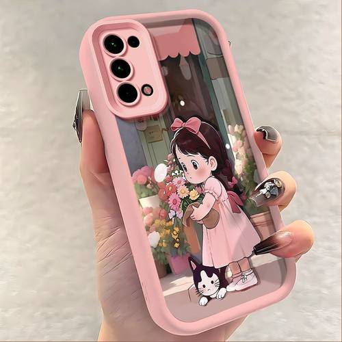 适用OPPOReno5手机壳可爱pegm00硅胶软全包0pp0ren05k保护套pegm10防摔卡通opreno5pro学生pdsm00粉色个性女