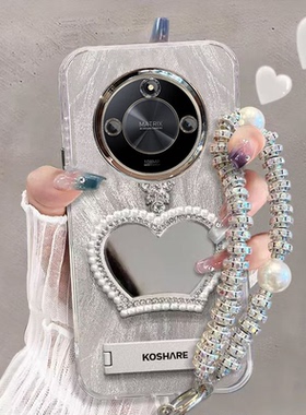 适用荣耀x50手机壳ALI-AN00补妆镜honorx50gt保护套ALP_ANOO带镜头膜5g华为x50pro全包边h0n0r防摔新款高级女